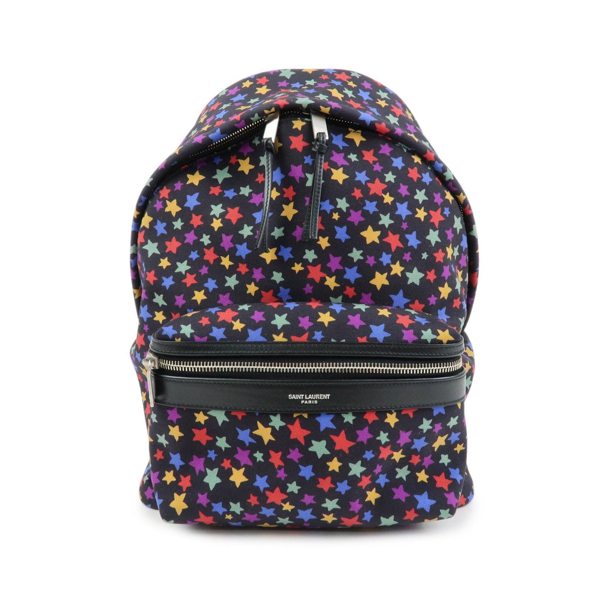 Saint Laurent City Printed Corduroy, Multicolour, Canvas, Backpack