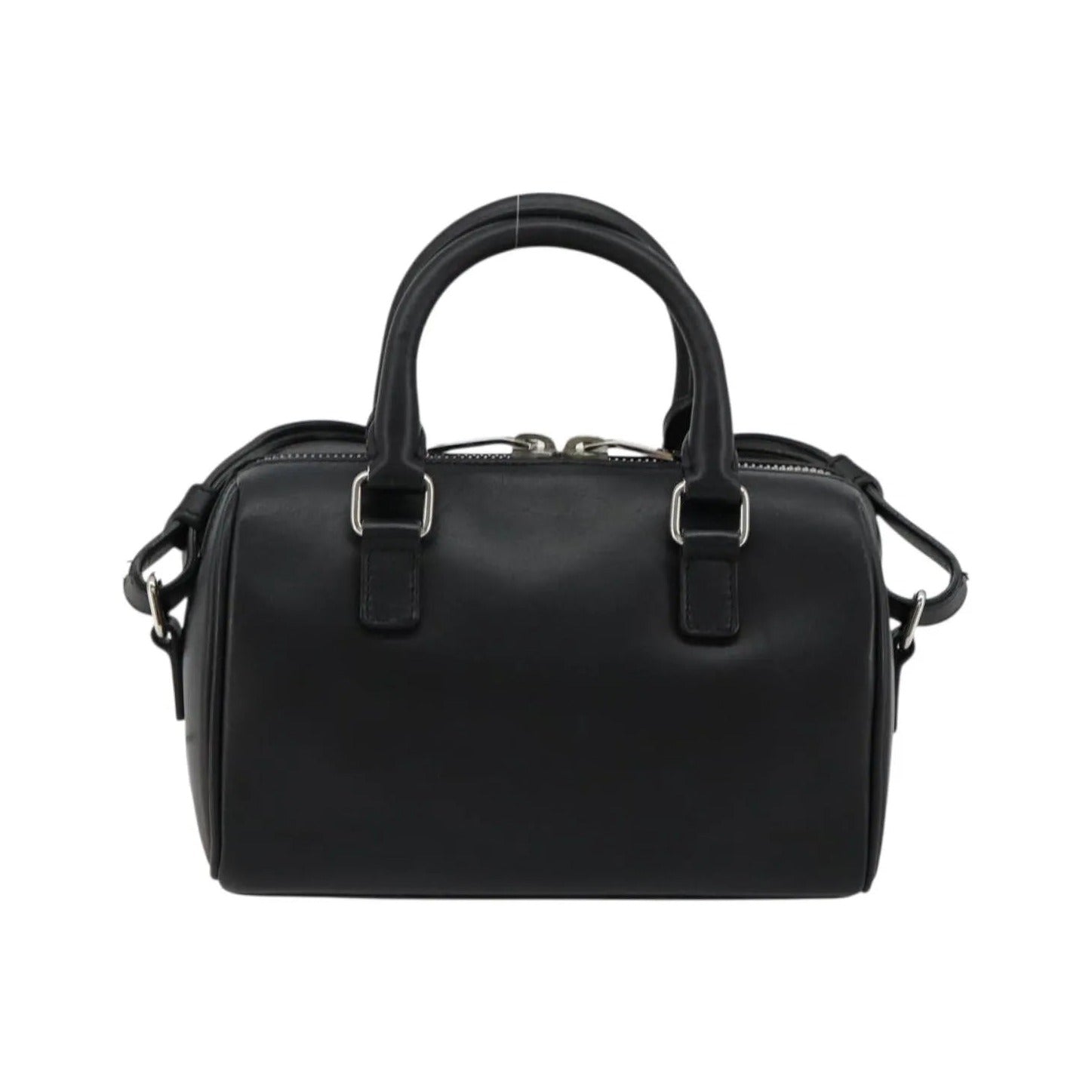 Saint Laurent Classic Baby Duffle Printed Leather, Black, Leather, Handbag