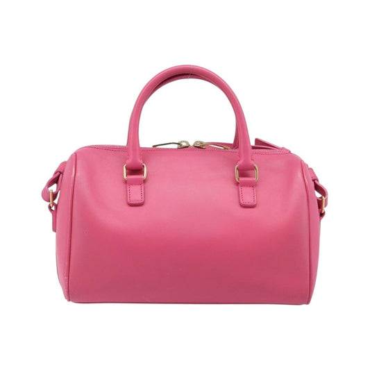 Saint Laurent Classic Duffle Leather, Pink, Leather, Handbag