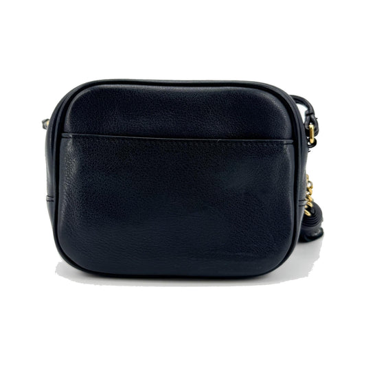 Saint Laurent Classic Monogram Blogger Leather, Black, Leather, Crossbody Bag