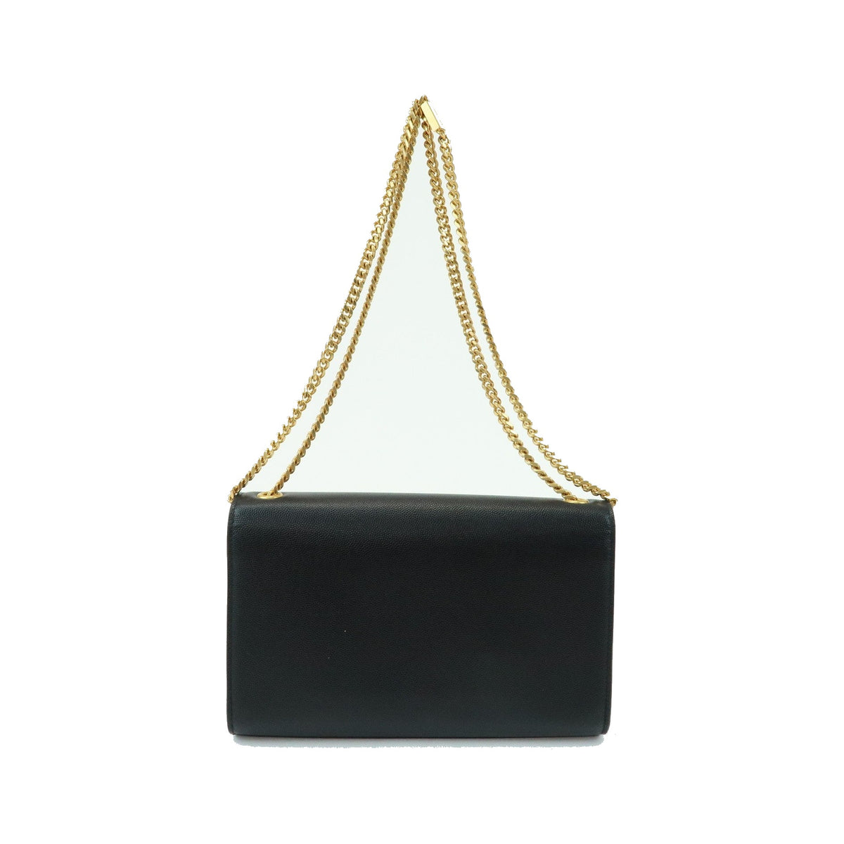 Saint Laurent Classic Monogram Leather, Black, Leather, Crossbody Bag