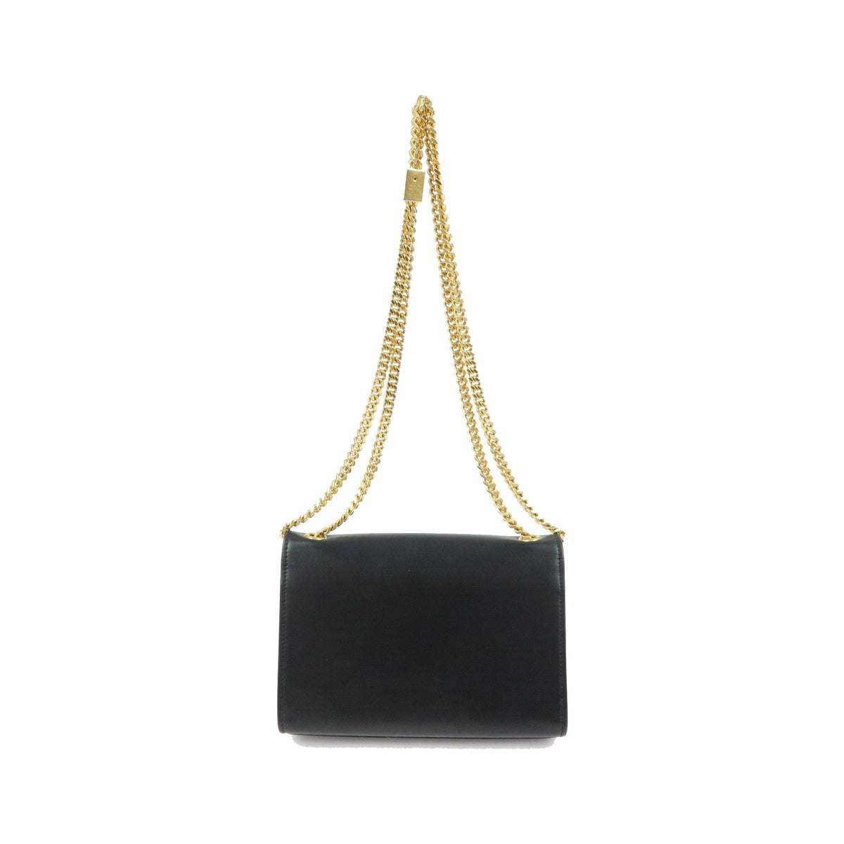 Saint Laurent Classic Monogram Tassel Leather, Black, Leather, Crossbody Bag