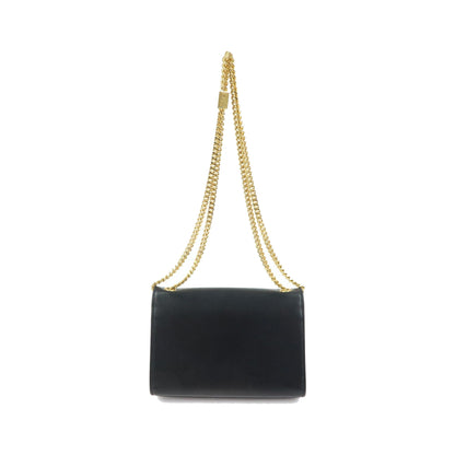 Saint Laurent Classic Monogram Tassel Leather, Black, Leather, Crossbody Bag