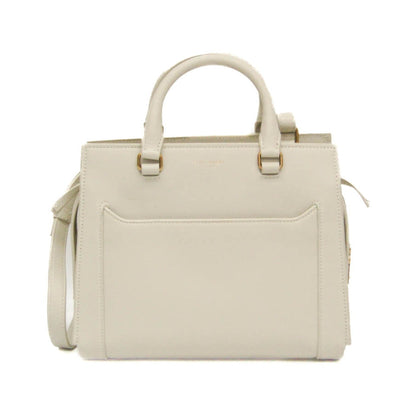 Saint Laurent East Side Smooth Leather, White, Leather, Tote Bag