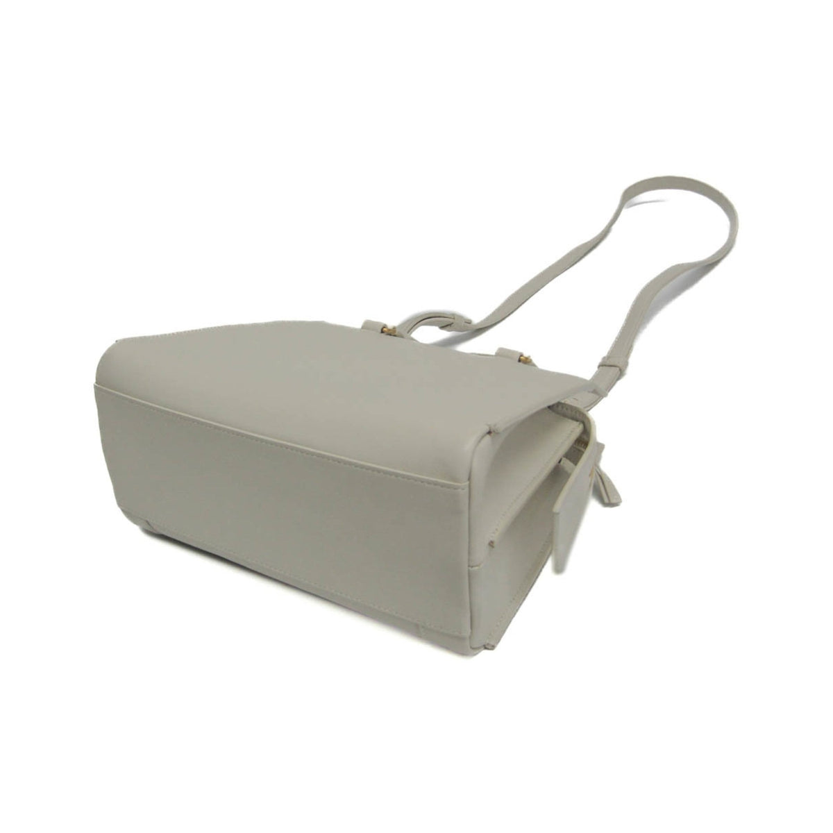 Saint Laurent East Side Smooth Leather, White, Leather, Tote Bag