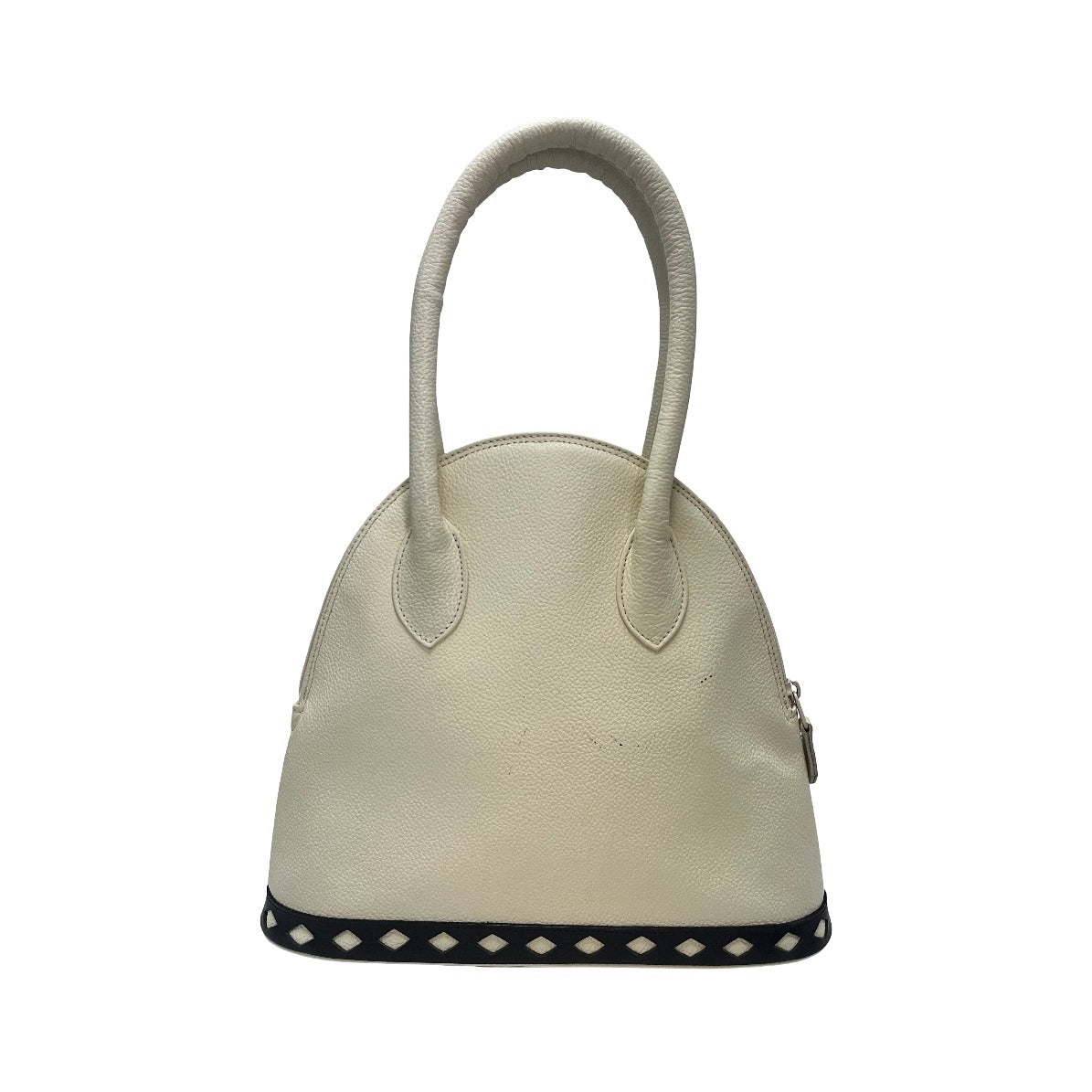 Saint Laurent Handbag Dome Diamond leather, White, Leather, Handbag