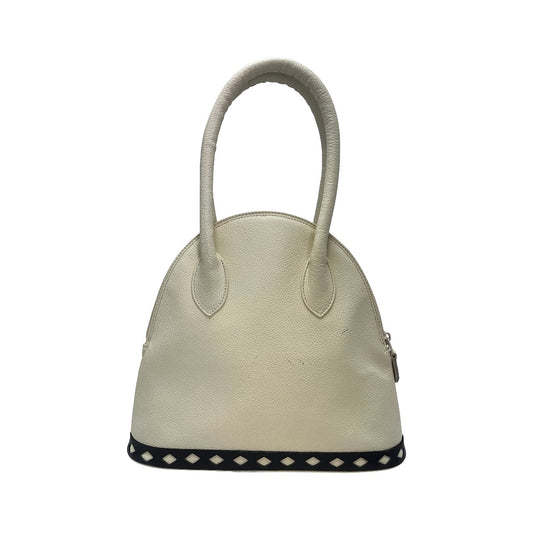 Saint Laurent Handbag Dome Diamond leather, White, Leather, Handbag