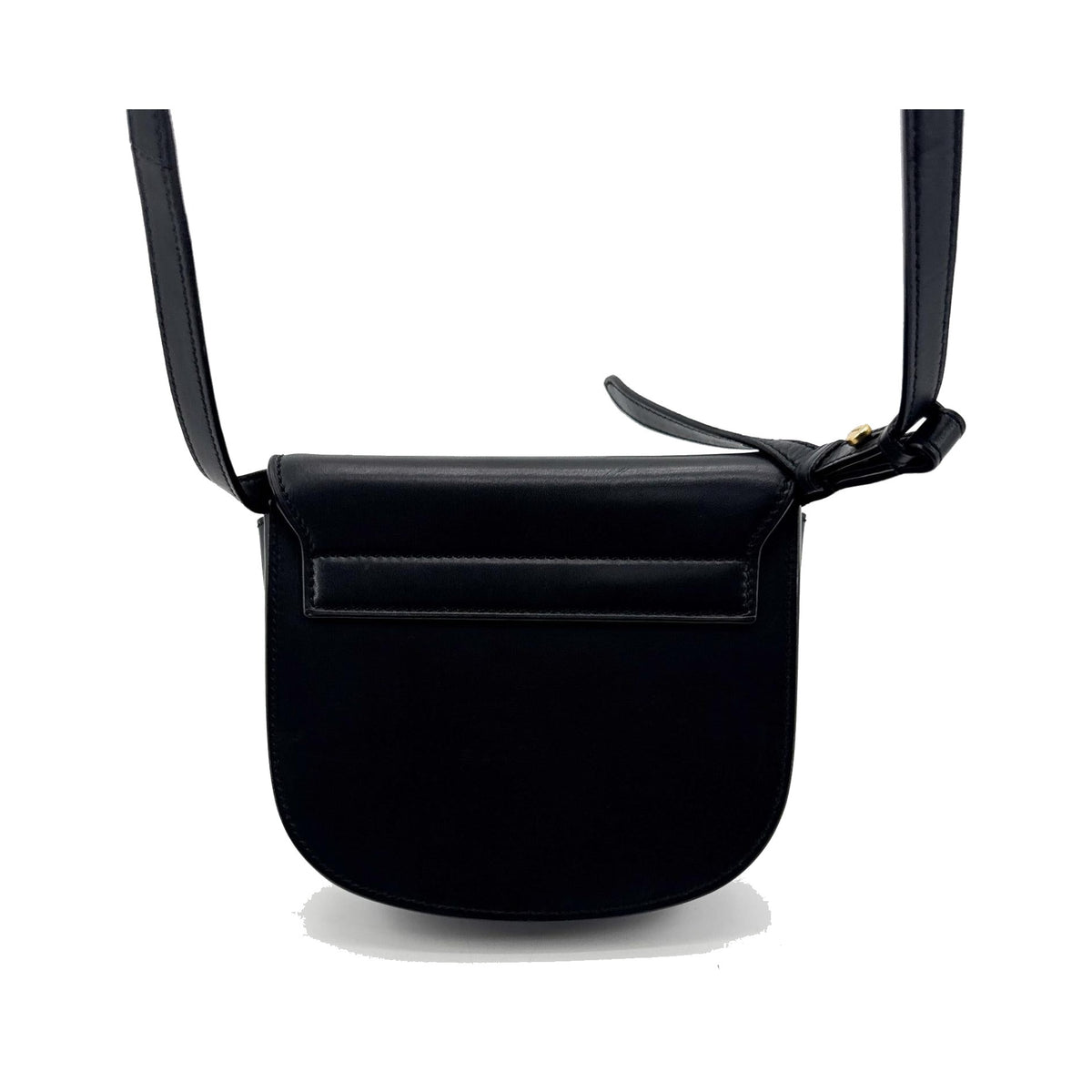 Saint Laurent Kaia Leather, Black, Leather, Shoulder Bag