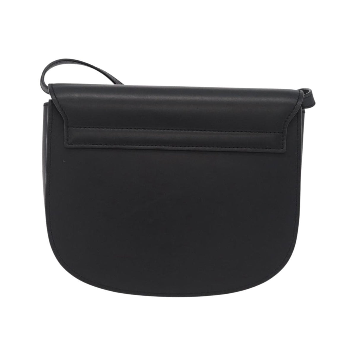 Saint Laurent Kaia Leather with Brogue Detail, Black, Leather, Shoulder Bag