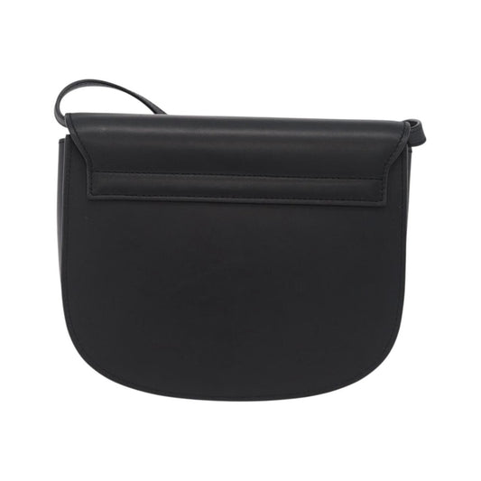Saint Laurent Kaia Leather with Brogue Detail, Black, Leather, Shoulder Bag