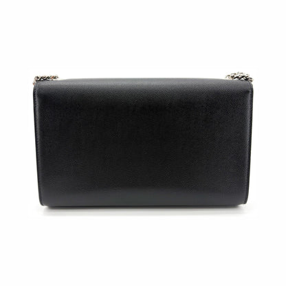 Saint Laurent Kate Crystal Embellished Patent, Black, Leather, Crossbody Bag