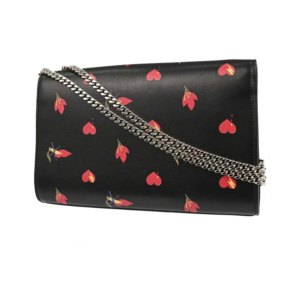 Saint Laurent Kate leather, Black, Leather, Shoulder Bag