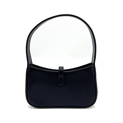 Saint Laurent Le 5 a 7 Hobo Leather, Black, Leather, Shoulder Bag