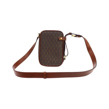 Saint Laurent Le Monogramme Monogram All Over Coated Canvas and Leather, Brown, Canvas, Crossbody Bag