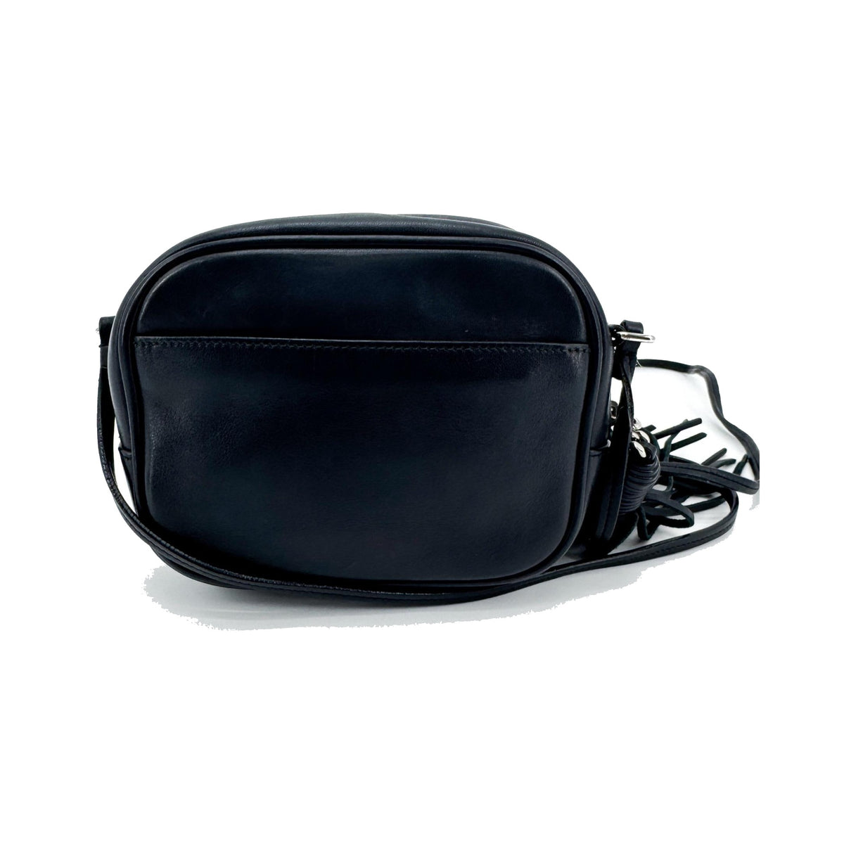 Saint Laurent Lou Belt Leather, Black, Leather, Handbag