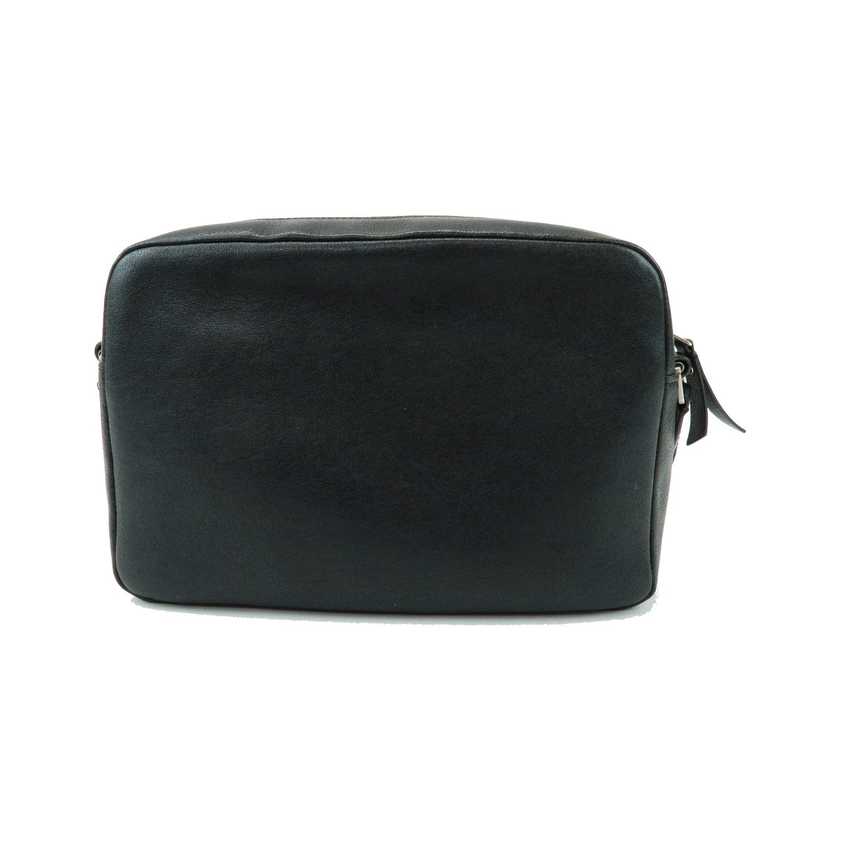 Saint Laurent Lou Camera Leather, Black, Leather, Handbag