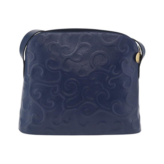Saint Laurent Overseas Leather, Navy, Leather, Tote Bag
