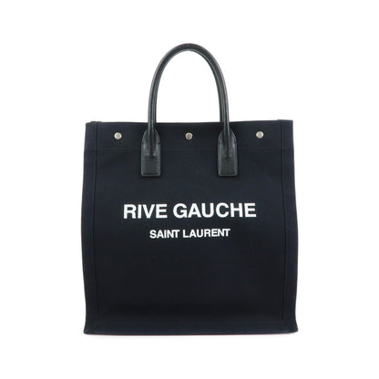 Saint Laurent Rive Gauche Shopper Canvas, Black, Canvas, Tote Bag