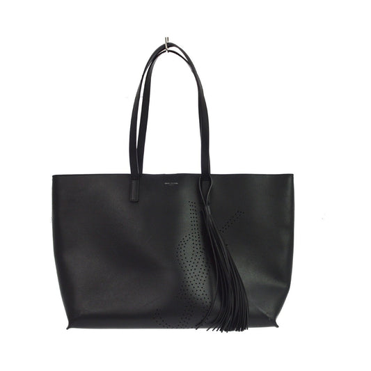 Saint Laurent Shopper Leather, Black, Leather, Tote Bag