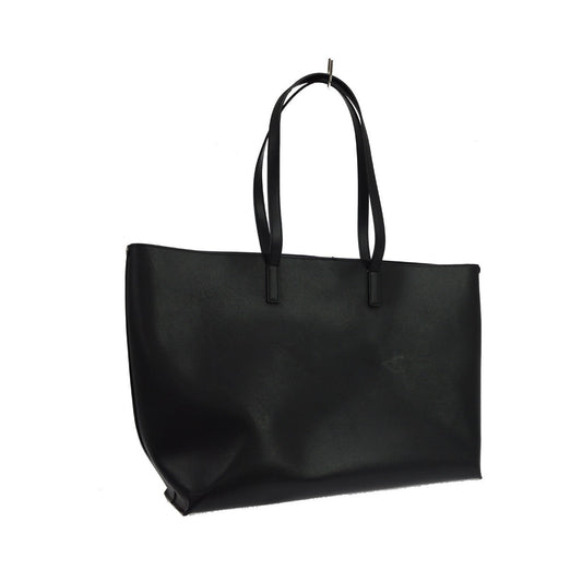 Saint Laurent Shopper Leather, Black, Leather, Tote Bag