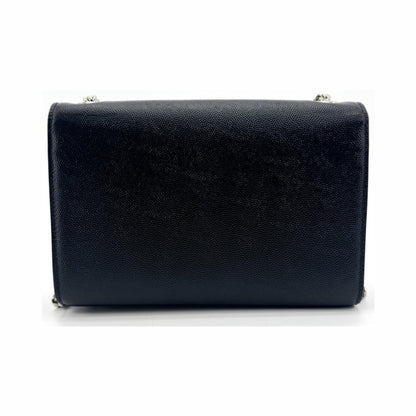 Saint Laurent Sunset Leather, Black, Leather, Crossbody Bag