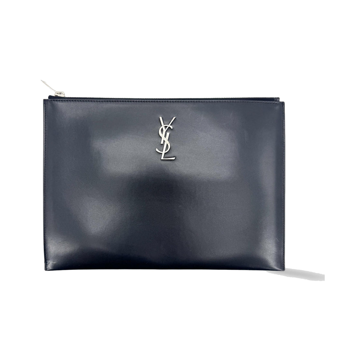 Saint Laurent Tablet holder Patent leather, Black, Calfskin, Clutch