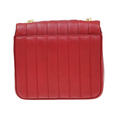 Saint Laurent Vicky Vertical Quilted Leather, Red, Leather, Crossbody Bag