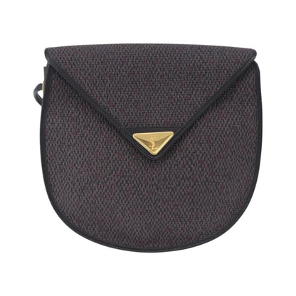 Saint Laurent Vintage Canvas, Purple, Canvas, Shoulder Bag