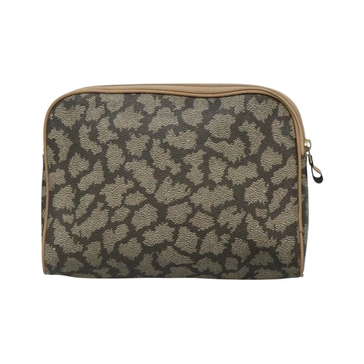 Saint Laurent Vintage Clutch PVC, Gray, Canvas, Clutch