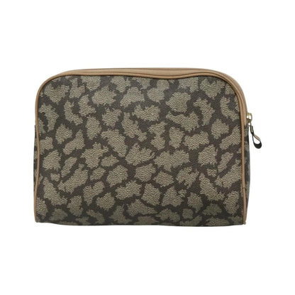 Saint Laurent Vintage Clutch PVC, Gray, Canvas, Clutch