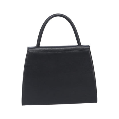 Saint Laurent Vintage Flap Top Handle Bag Caviar Leather, Black, Leather, Handbag
