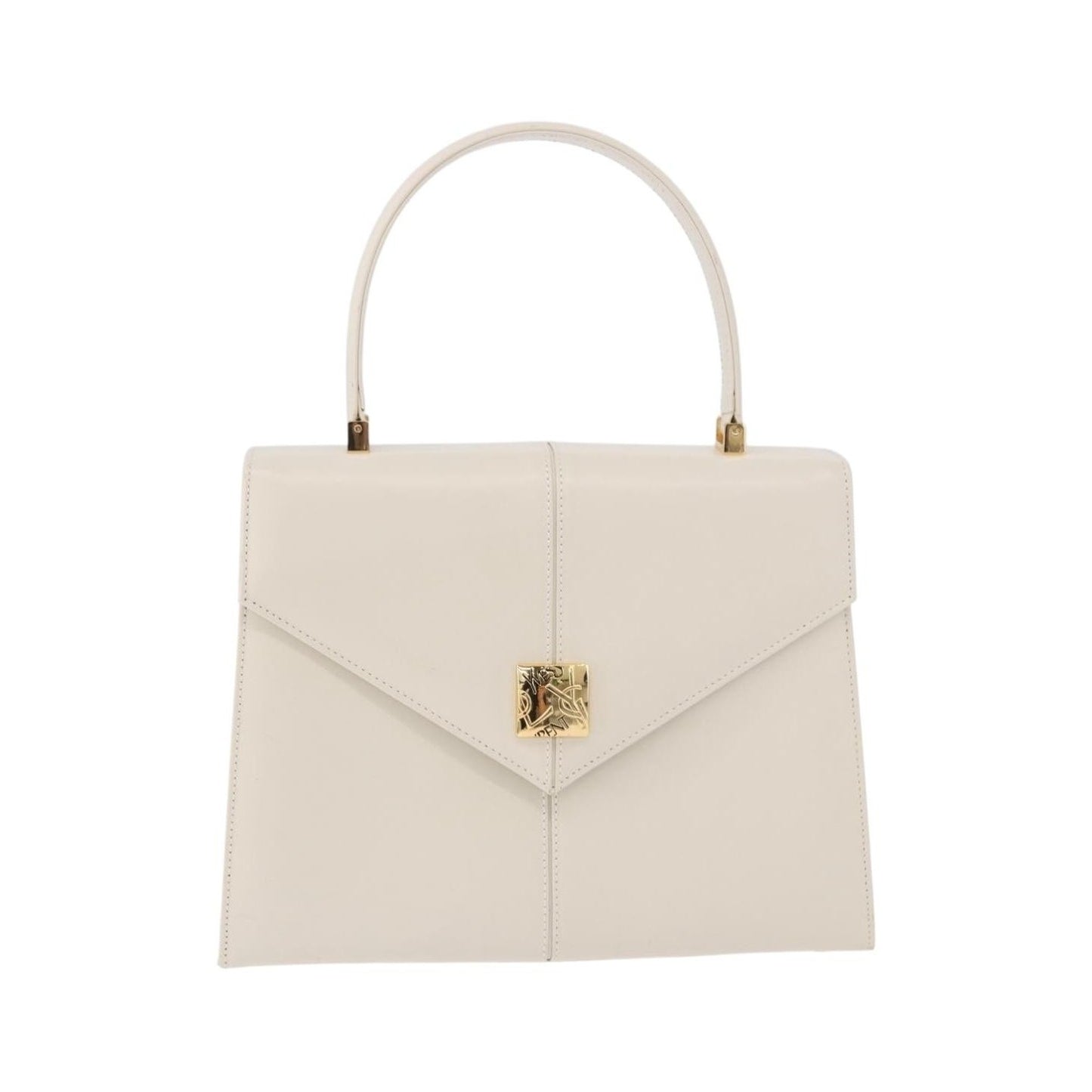 Saint Laurent Vintage handbag Leather, White, Leather, Handbag