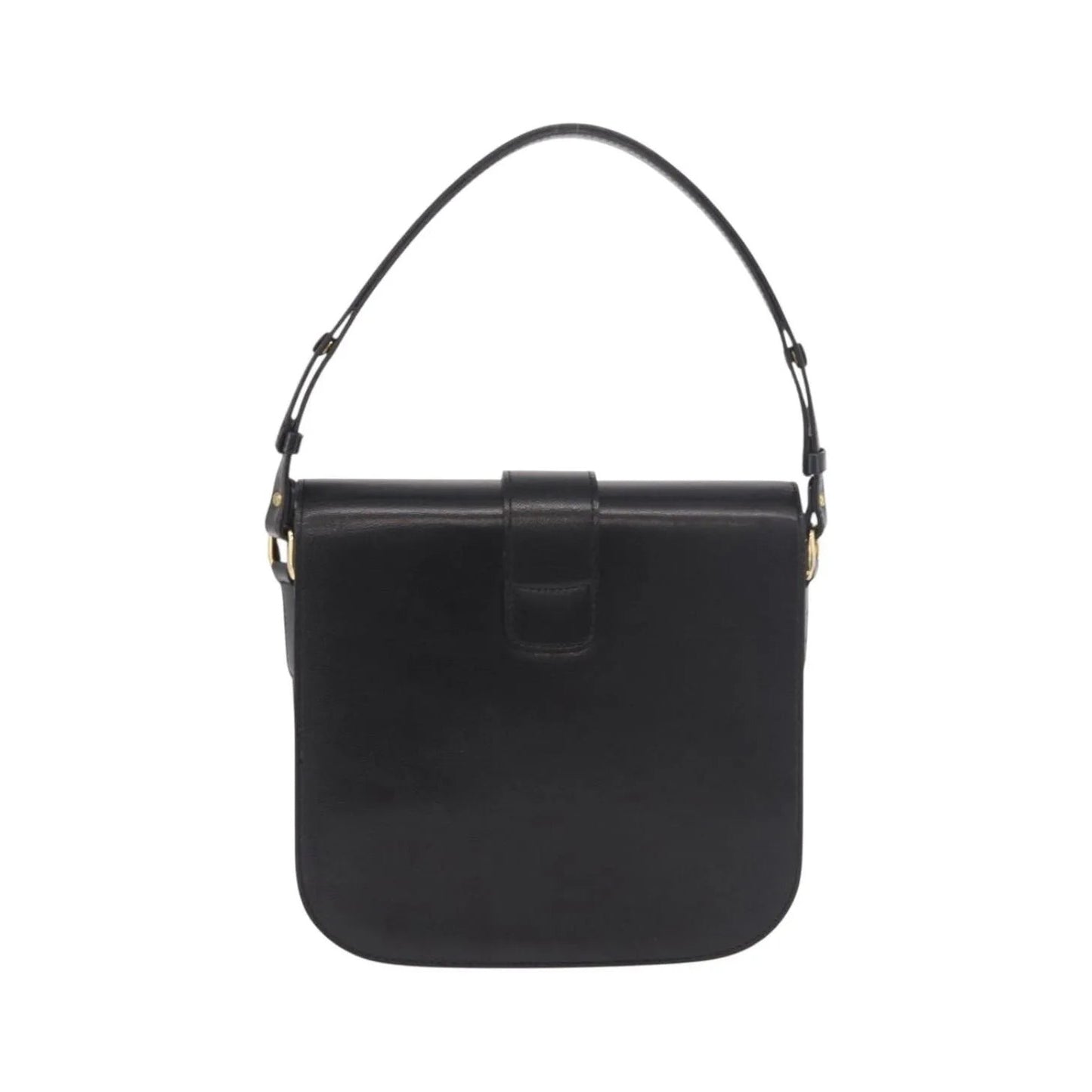 Saint Laurent Vintage Leather, Black, Leather, Handbag