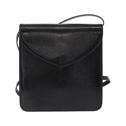 Saint Laurent Vintage Leather, Black, Leather, Shoulder Bag