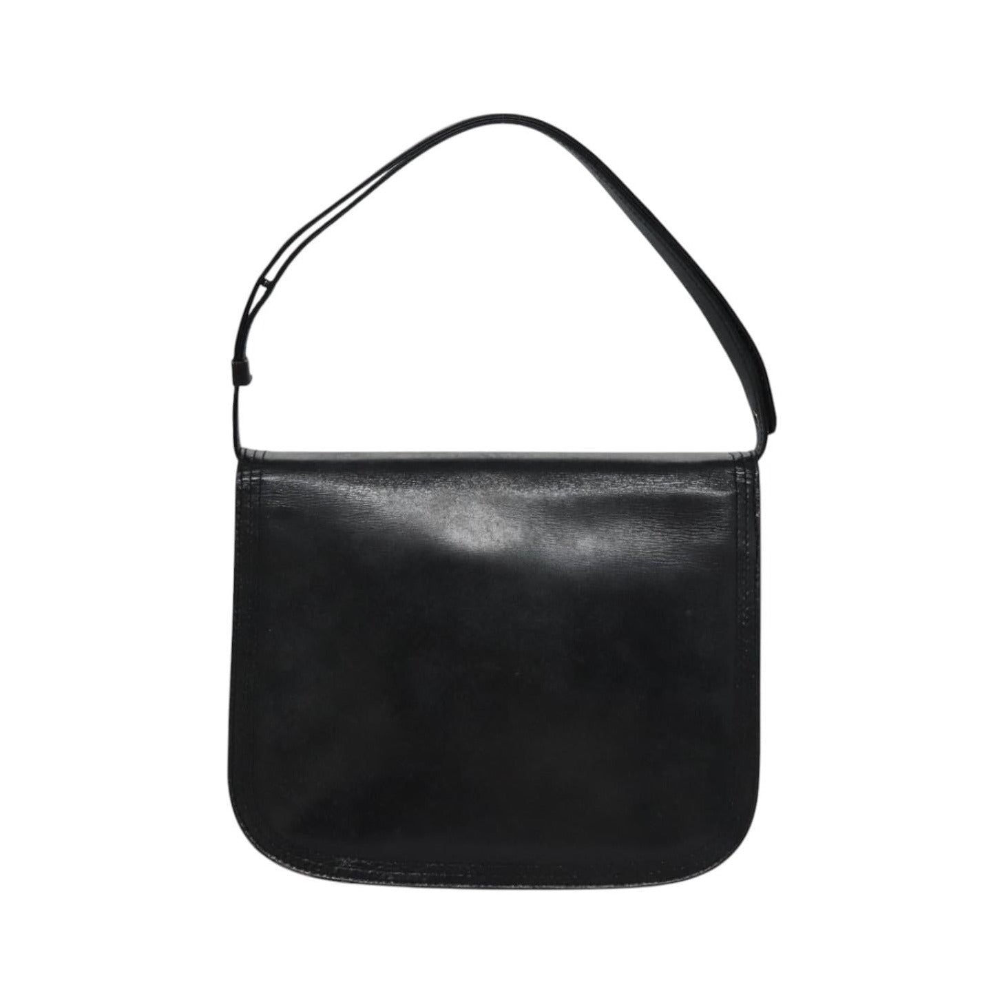 Saint Laurent Vintage Leather, Black, Leather, Handbag