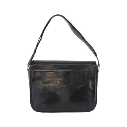 Saint Laurent Vintage Leather, Black, Leather, Shoulder Bag