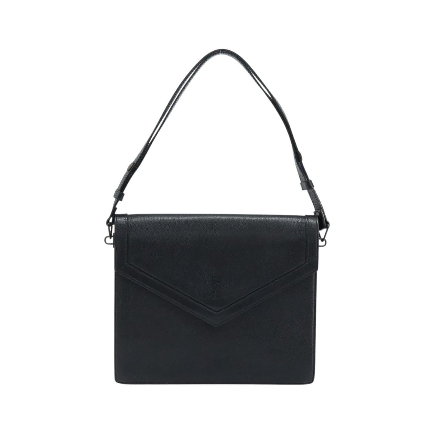 Saint Laurent Vintage Leather, Black, Leather, Handbag