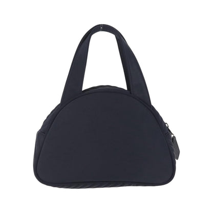 Saint Laurent Vintage Quilted Top Handle Bag Nylon, Navy, Nylon, Handbag