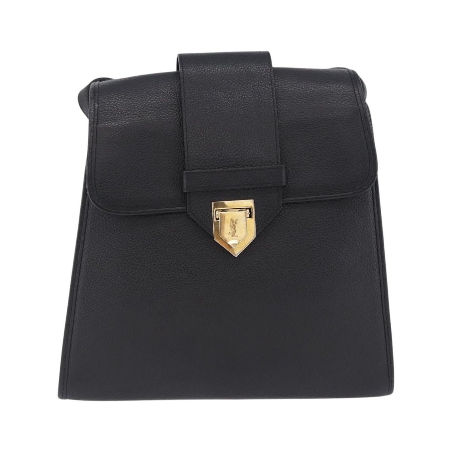 Saint Laurent Vintage Shoulder bag leather, Black, Leather, Shoulder Bag