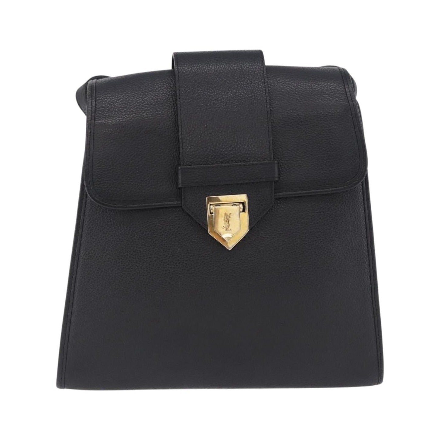 Saint Laurent Vintage Shoulder bag leather, Black, Leather, Shoulder Bag