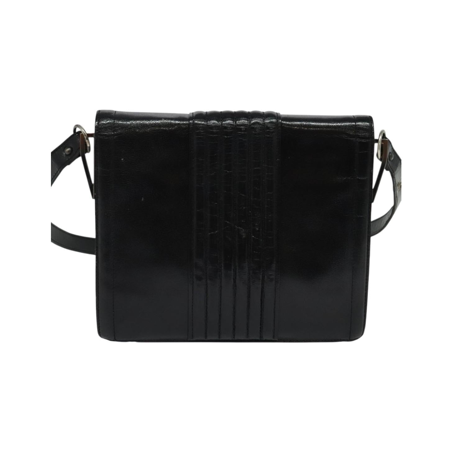 Saint Laurent Vintage Shoulder bag leather, Black, Leather, Shoulder Bag