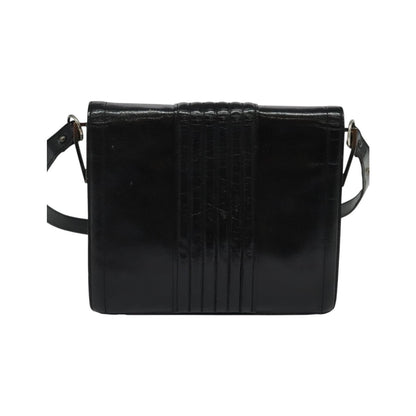 Saint Laurent Vintage Shoulder bag leather, Black, Leather, Shoulder Bag