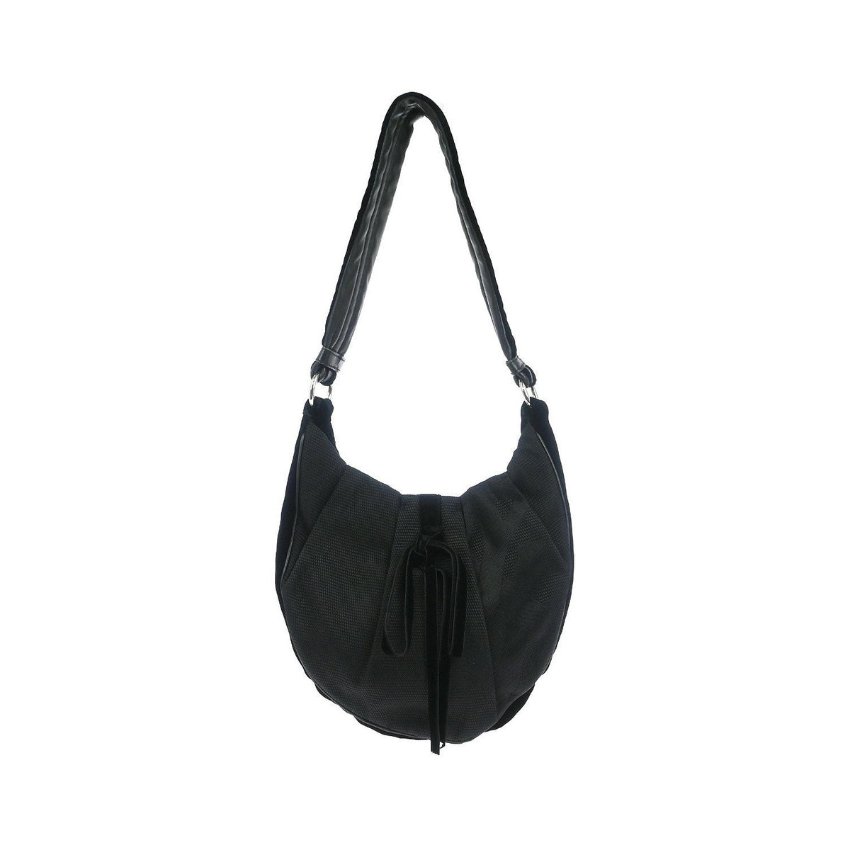 Saint Laurent Vintage Shoulder bag leather, Black, Nylon, Shoulder Bag