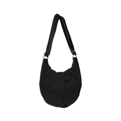 Saint Laurent Vintage Shoulder bag leather, Black, Nylon, Shoulder Bag