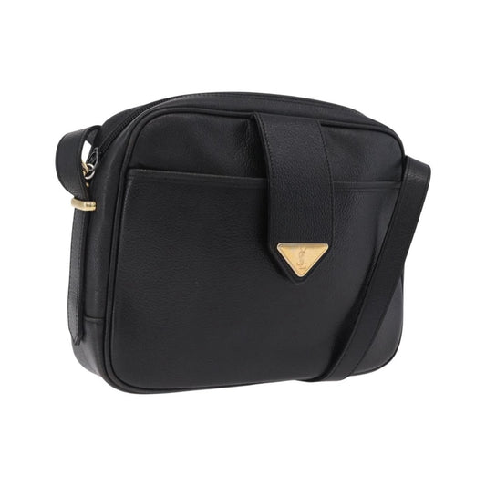 Saint Laurent Vintage Shoulder bag Leather, Black, Leather, Shoulder Bag