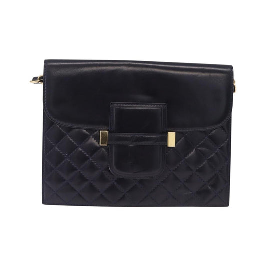 Saint Laurent Vintage Shoulder bag Leather, Navy, Leather, Shoulder Bag