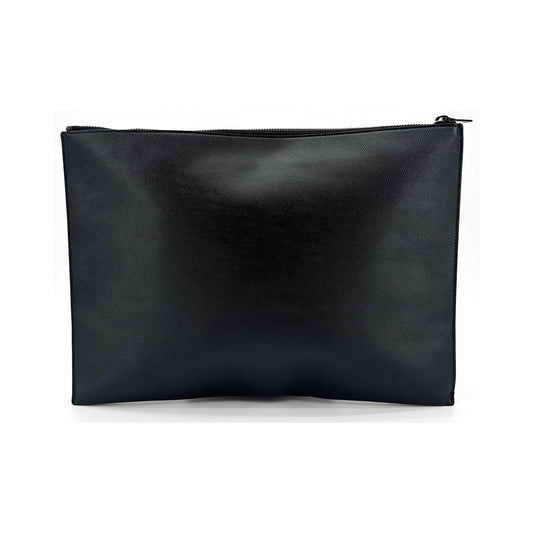 Saint Laurent Zipped Document Holder Leather, Black, Leather, Briefcase