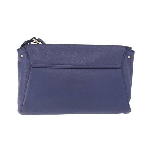 Salvatore Ferragamo Abbey Leather, Navy, Leather, Shoulder Bag