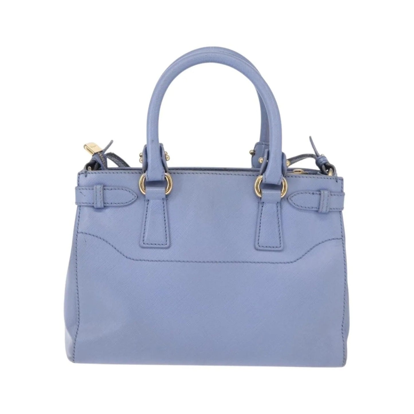 Salvatore Ferragamo Beky Tote Saffiano Leather, Blue, Leather, Handbag
