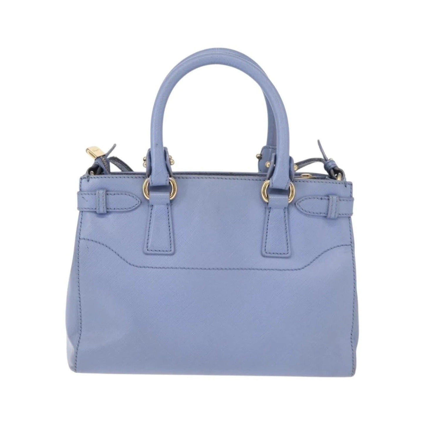 Salvatore Ferragamo Beky Tote Saffiano Leather, Blue, Leather, Handbag